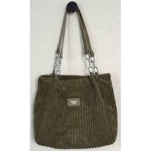 Meiduola YYDS Corduroy Tote Bag Soft‎ Green Ribbed Purse Tote Shoulder Bag